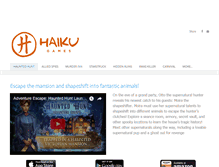 Tablet Screenshot of haikugamesco.com